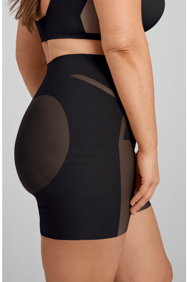 Meshsculpt Mid Rise Shaper Shorts, Alternate, color, VAMP