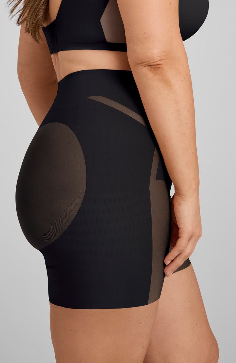 Honeylove Meshsculpt Mid Rise Shaper Shorts, Alternate, color, Vamp