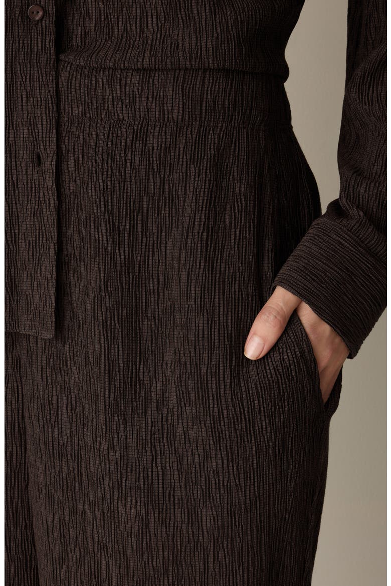 Textured Straight Leg Pants, Alternate, color, TRUFFLE
