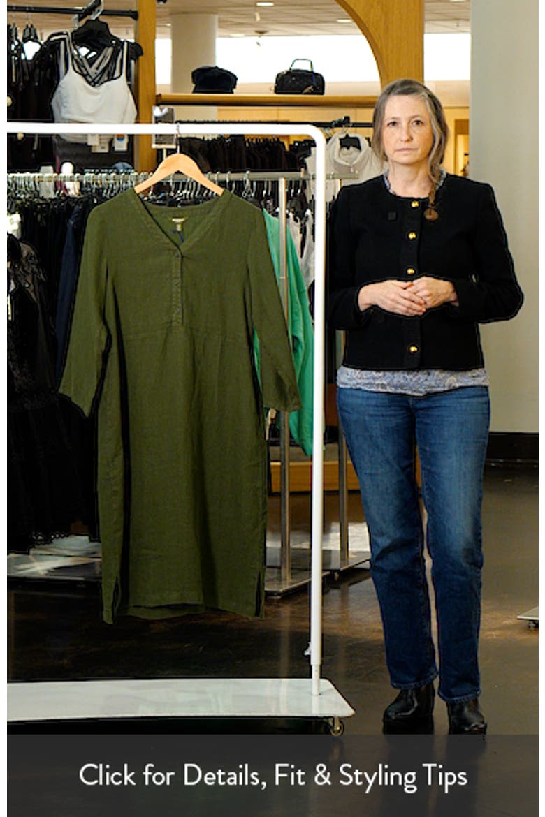 Dew Drop Long Sleeve Linen Midi Dress video