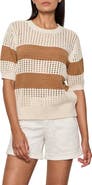 Sanctuary Beachside Openwork Stripe Sweater