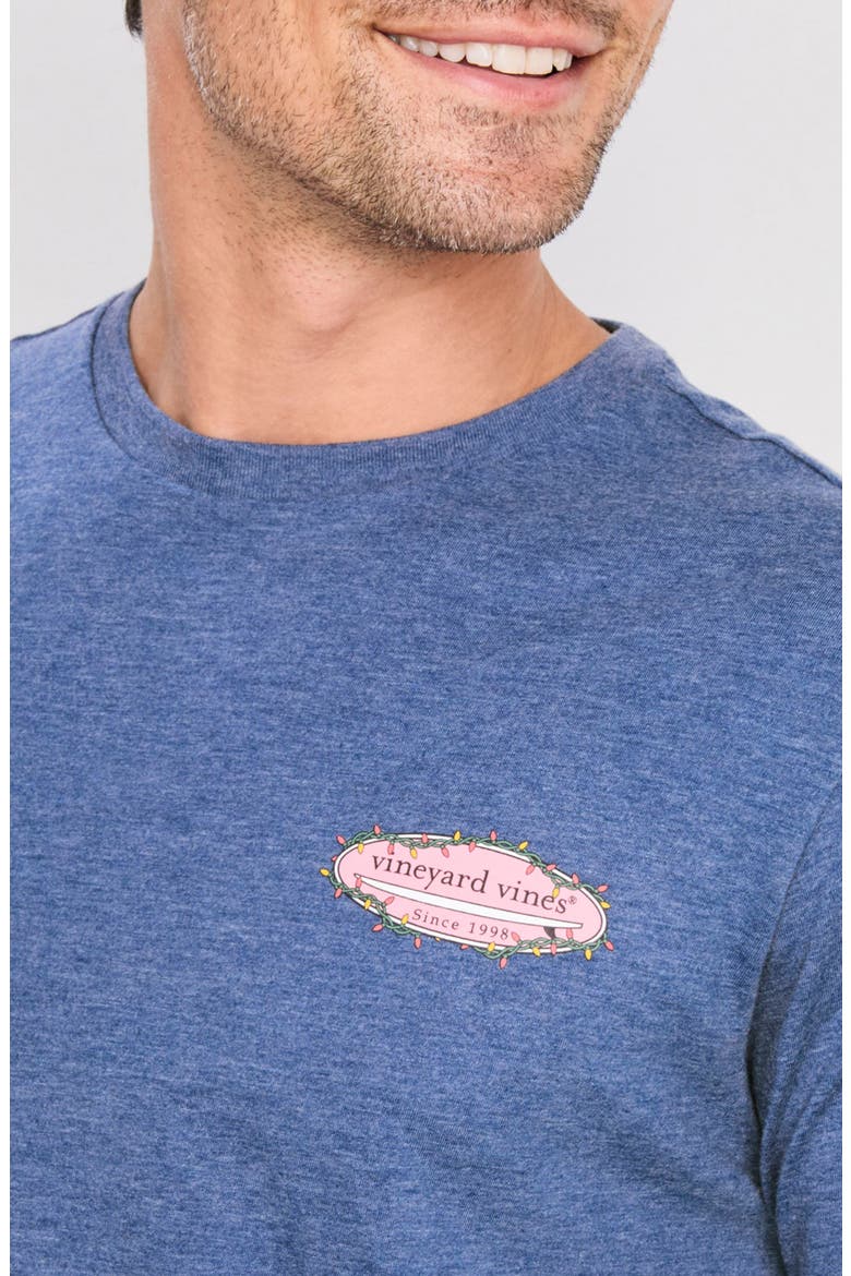 Holiday Board Long Sleeve Graphic T-Shirt, Alternate, color, PRUSSIAN BLUE HEATHER