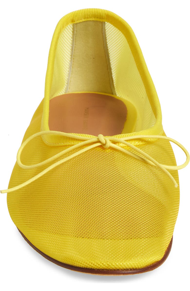 Mansur Gavriel Dream Mesh Ballerina Flat, Alternate, color, Bright Yellow