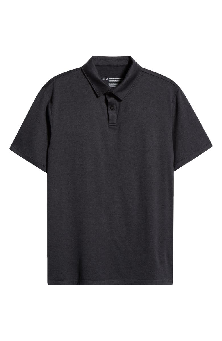 Zella Dynamic Train Polo, Alternate, color, Grey Dark Charcoal Heather