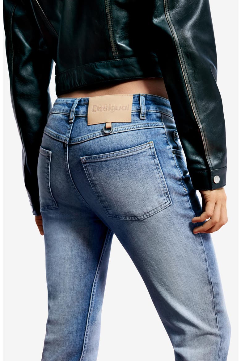 Low Rise Jeans, Alternate, color, MEDIUM BLUE