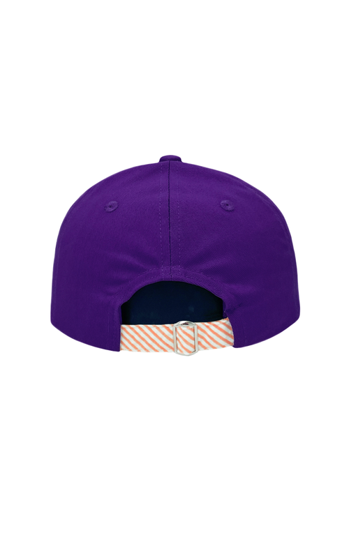 Bits & Bows Clemson Tigers Baseball Hat In Purple