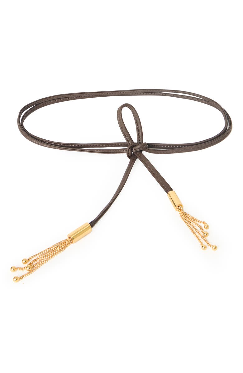 B-Low the Belt Melrose Wrap Belt, Main, color, Chocolate Gold