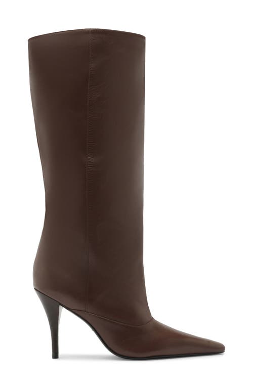 Schutz Rudy Pointed Toe Boot In Brown