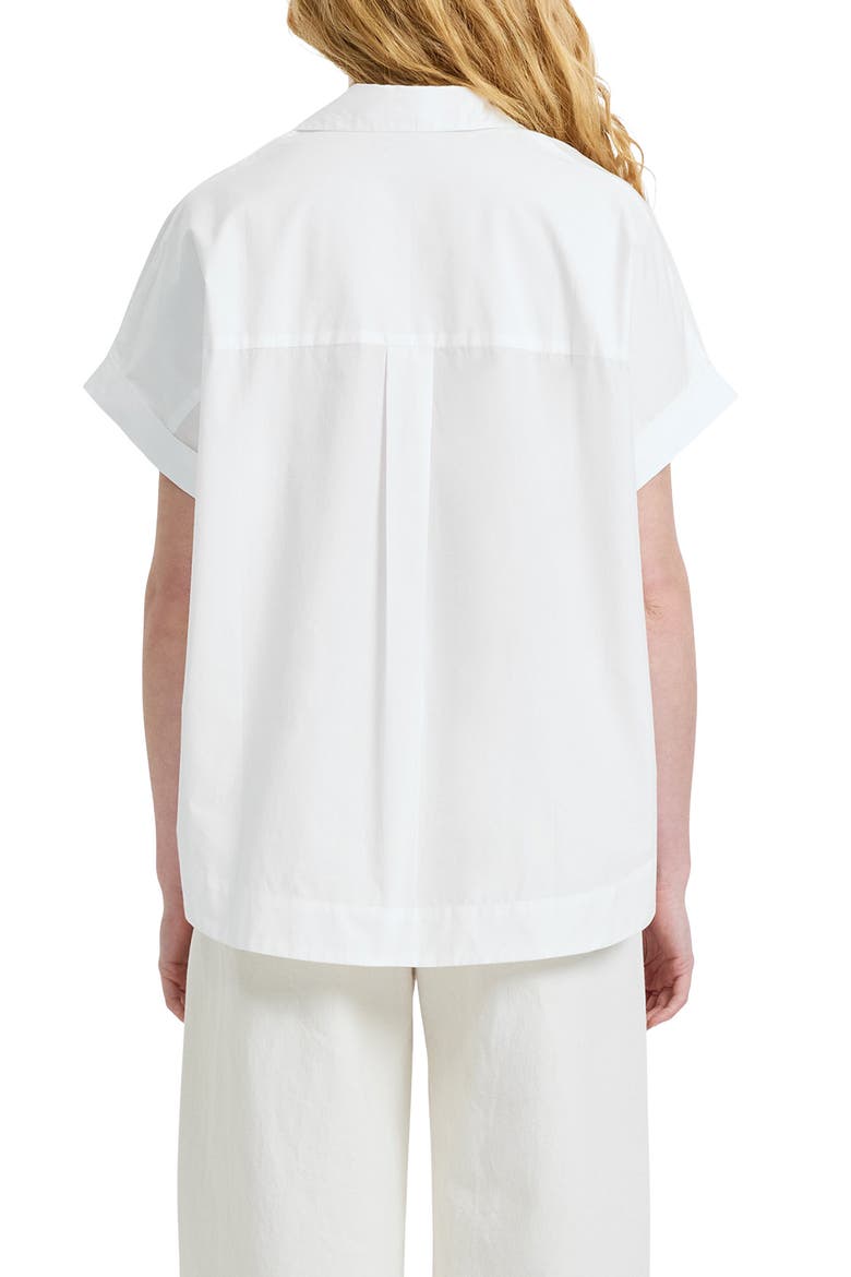 Cotton Poplin Popover Top, Alternate, color, SUMMER WHITE