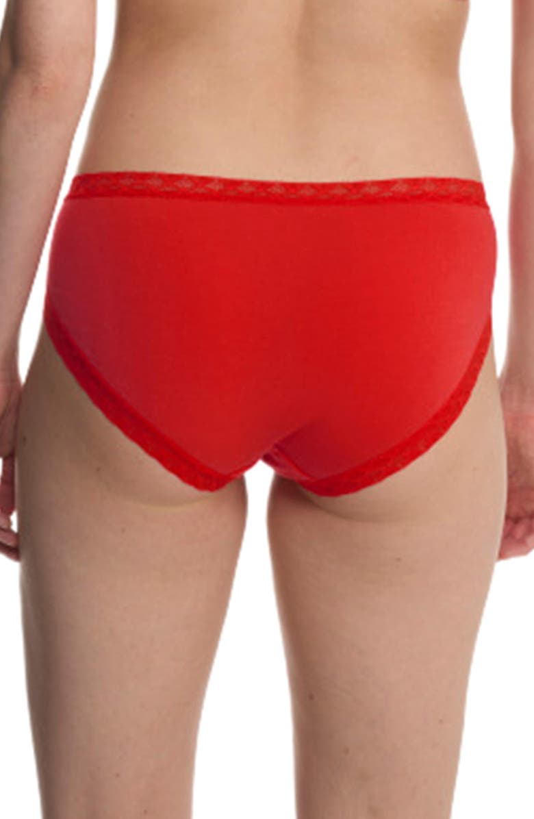 Natori Bliss Cotton French Cut Brief, Alternate, color, Paprika