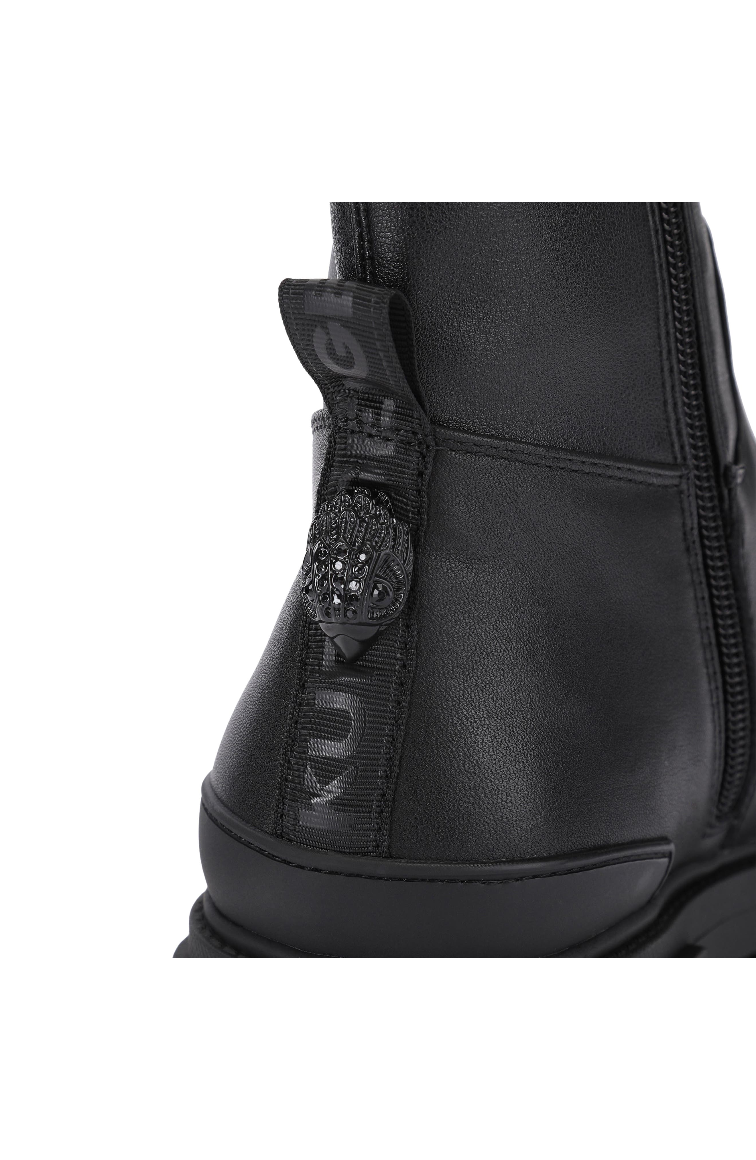 Stomp Sock Lug Sole Boot, Alternate, color, BLACK