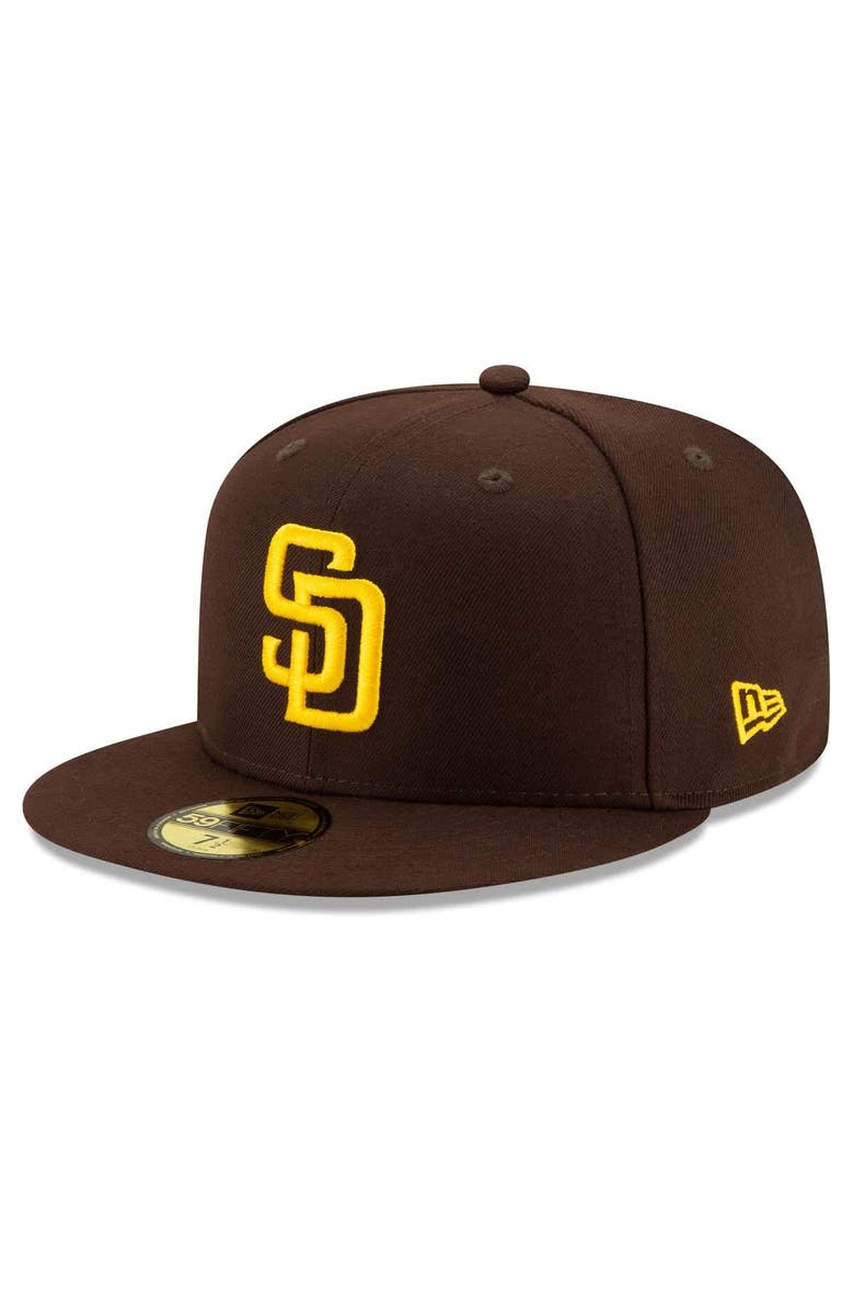 New Era Men's New Era Brown San Diego Padres 2025 MLB Postseason Side Patch 59FIFTY Fitted Hat, Alternate, color, Brown