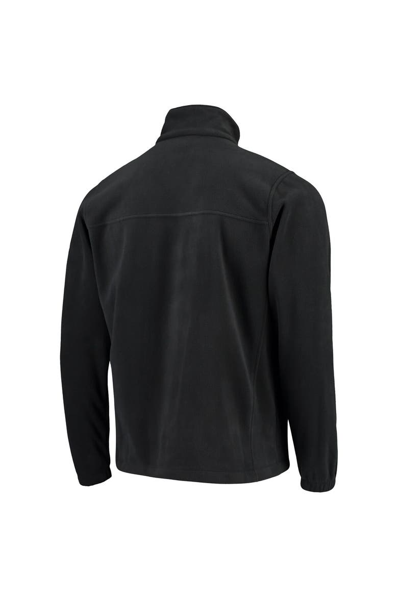 Men's Columbia Black Georgia Bulldogs Flanker III Fleece Team Full-Zip Jacket, Alternate, color, Black