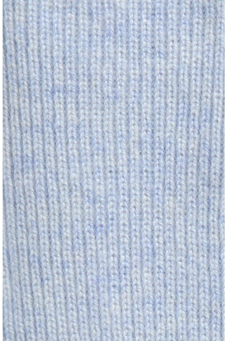 Cashmere Rib Crew Socks, Alternate, color, PALE BLUE MARL