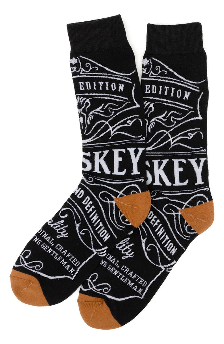 Cufflinks, Inc. 3-Pack Gentlemen's Night Out Crew Socks, Alternate, color, Black Multi