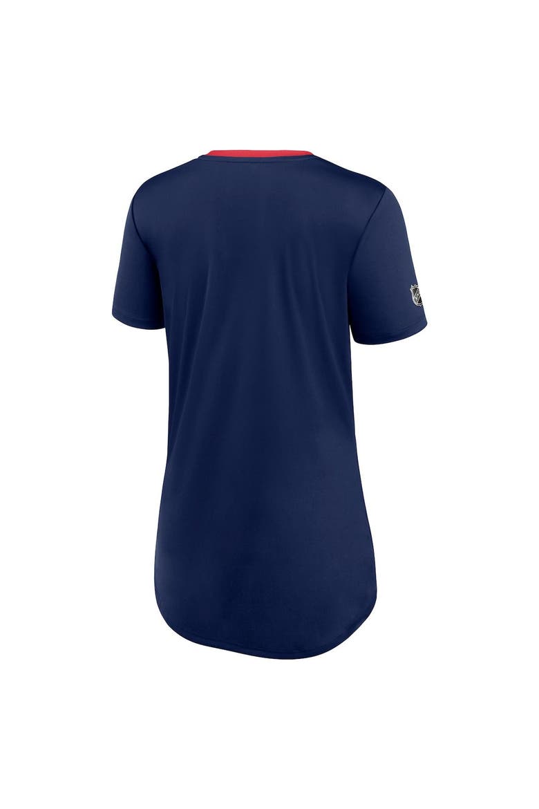 Women's Fanatics Branded Navy Washington Capitals Authentic Pro Locker Room T-Shirt, Alternate, color, NAVY