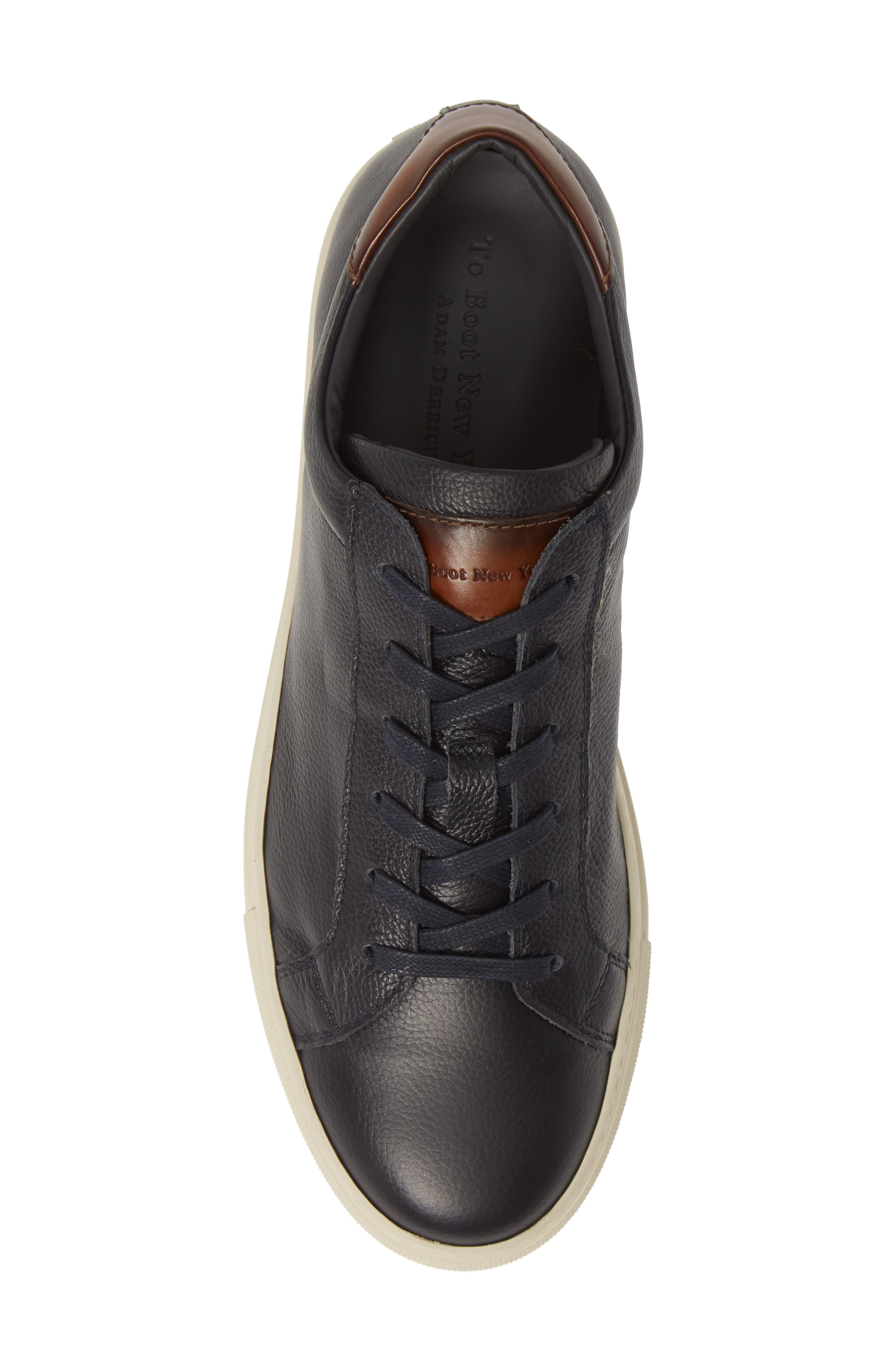Knox Low Top Sneaker, Alternate, color, BLUE LEATHER