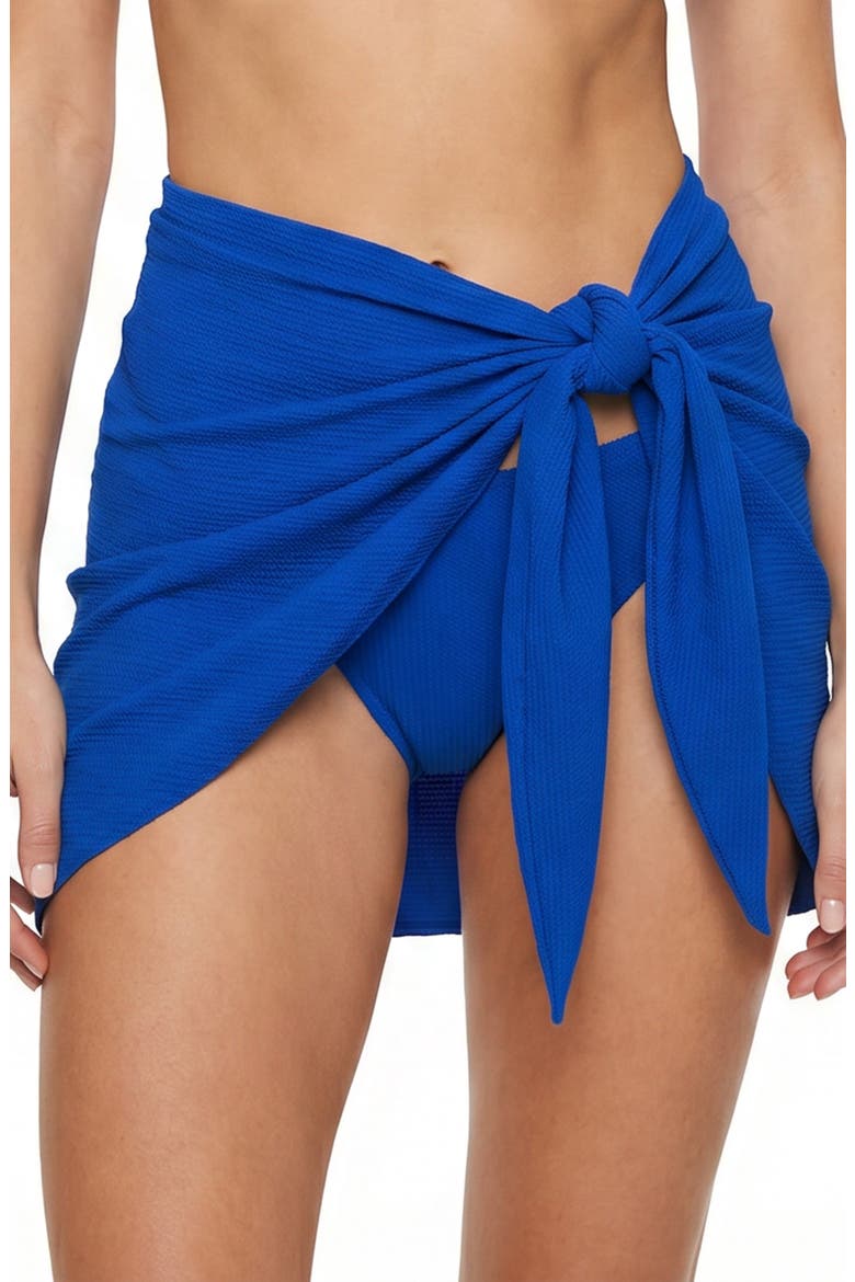 Liv Cover-Up Swim Sarong, Main, color, Royal Blue Texture