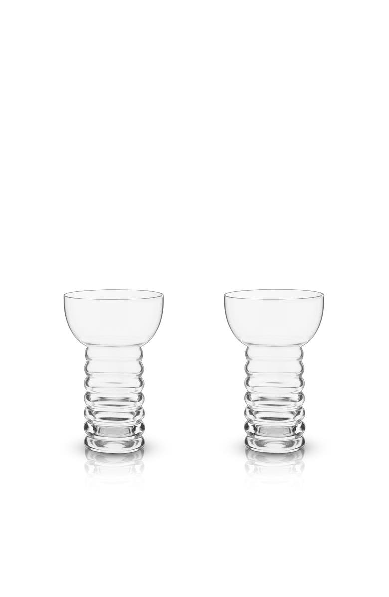 Viski Pacific Crystal Pearl Diver Glasses Set of 2, Main, color, Clear