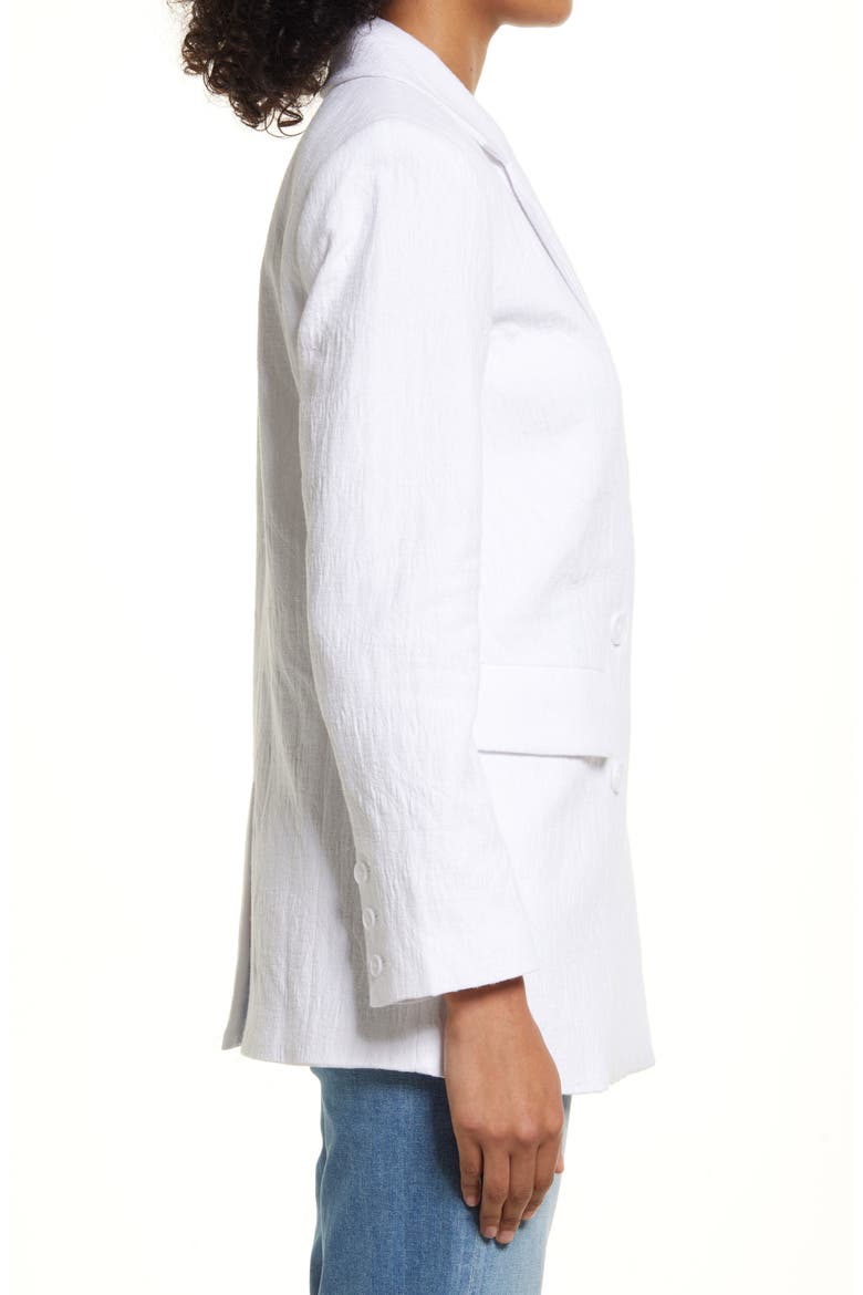 Relaxed Blazer, Alternate, color, WHITE