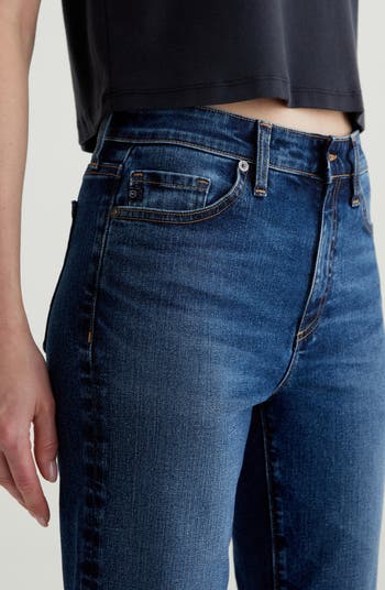 Mari Mid Rise Slim Straight Leg Jeans