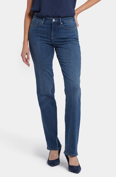 No Gapper Marilyn Straight Leg Jeans (Valencia Surf)