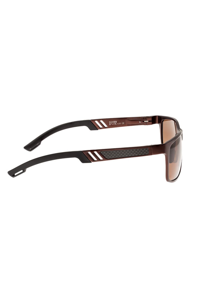 BREED Pyxis Titanium Polarized Sunglasses, Alternate, color, Brown/Brown