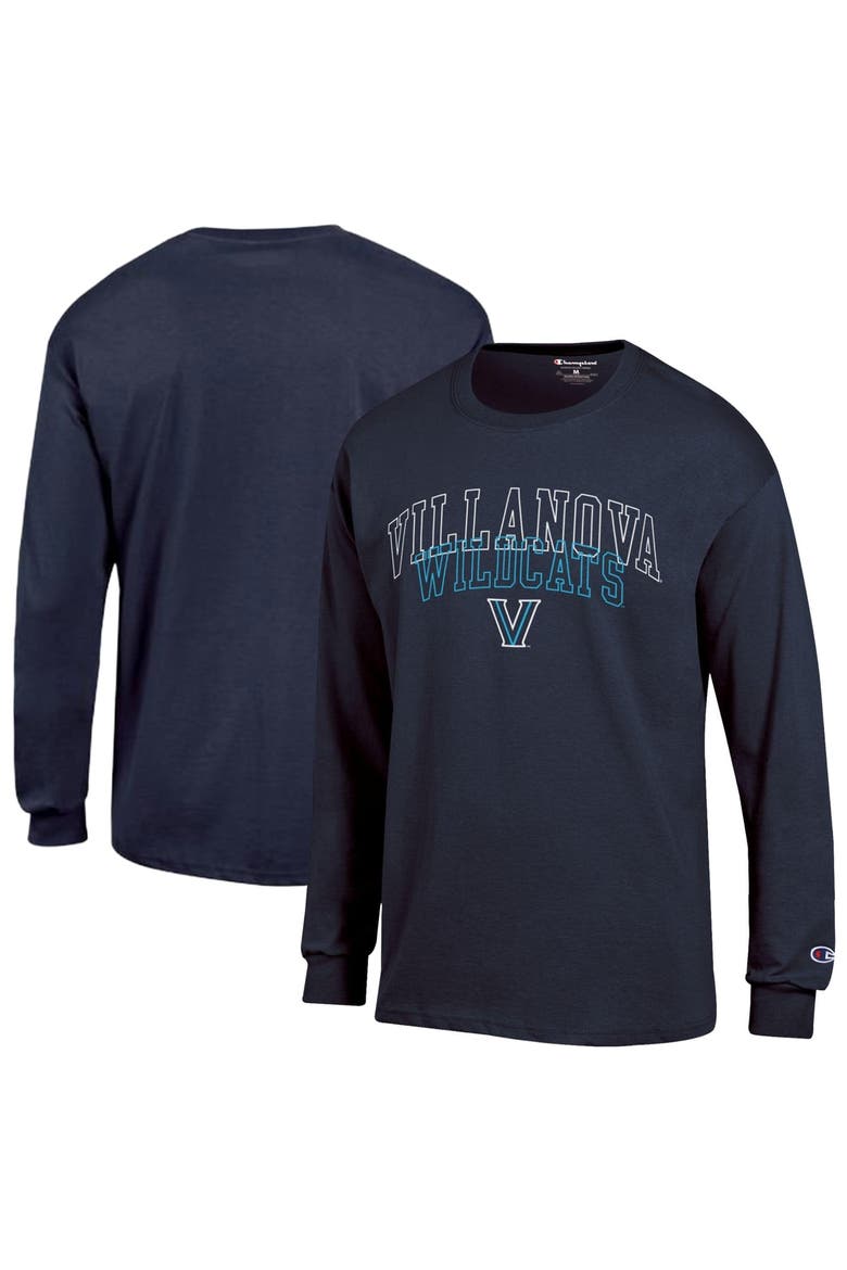 Men's Champion  Navy Villanova Wildcats Team Long-Sleeve T-Shirt, Main, color, Navy