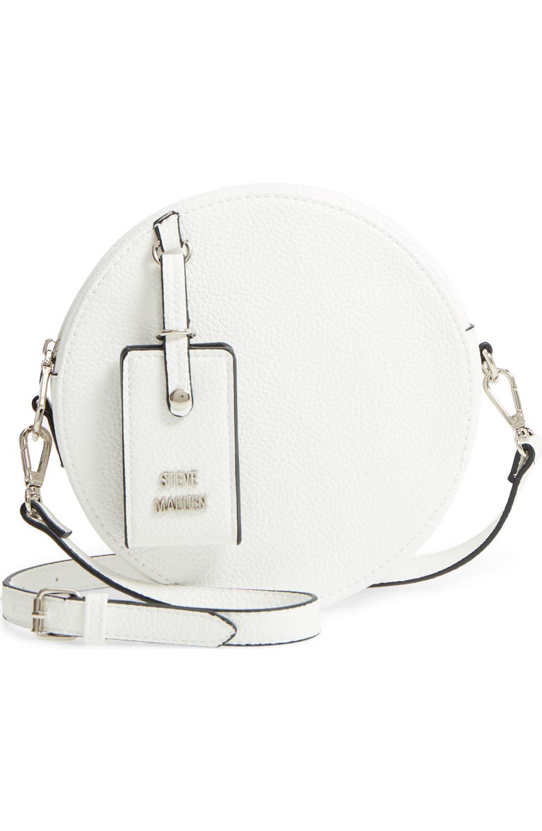 Steve Madden Pebbled Faux Leather Canteen Bag, Main, color,
