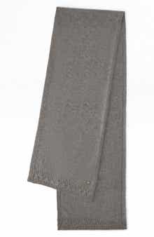 Candine Cable Trim Cashmere Scarf