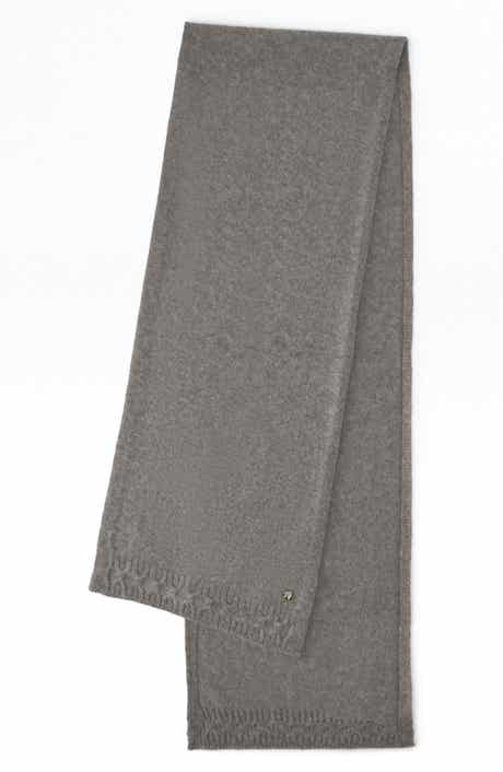 Candine Cable Trim Cashmere Scarf