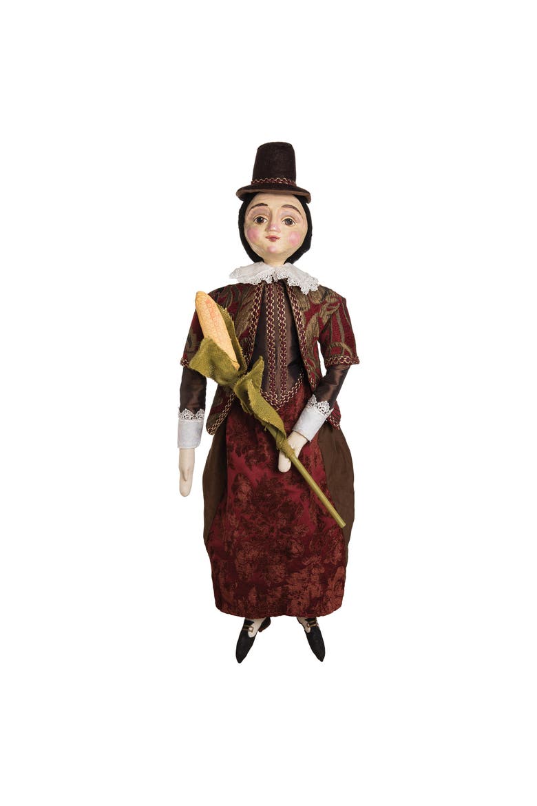 Pocahontas Art Doll Halloween Fall Harvest Art Doll Decor Decoration, Main, color, Red