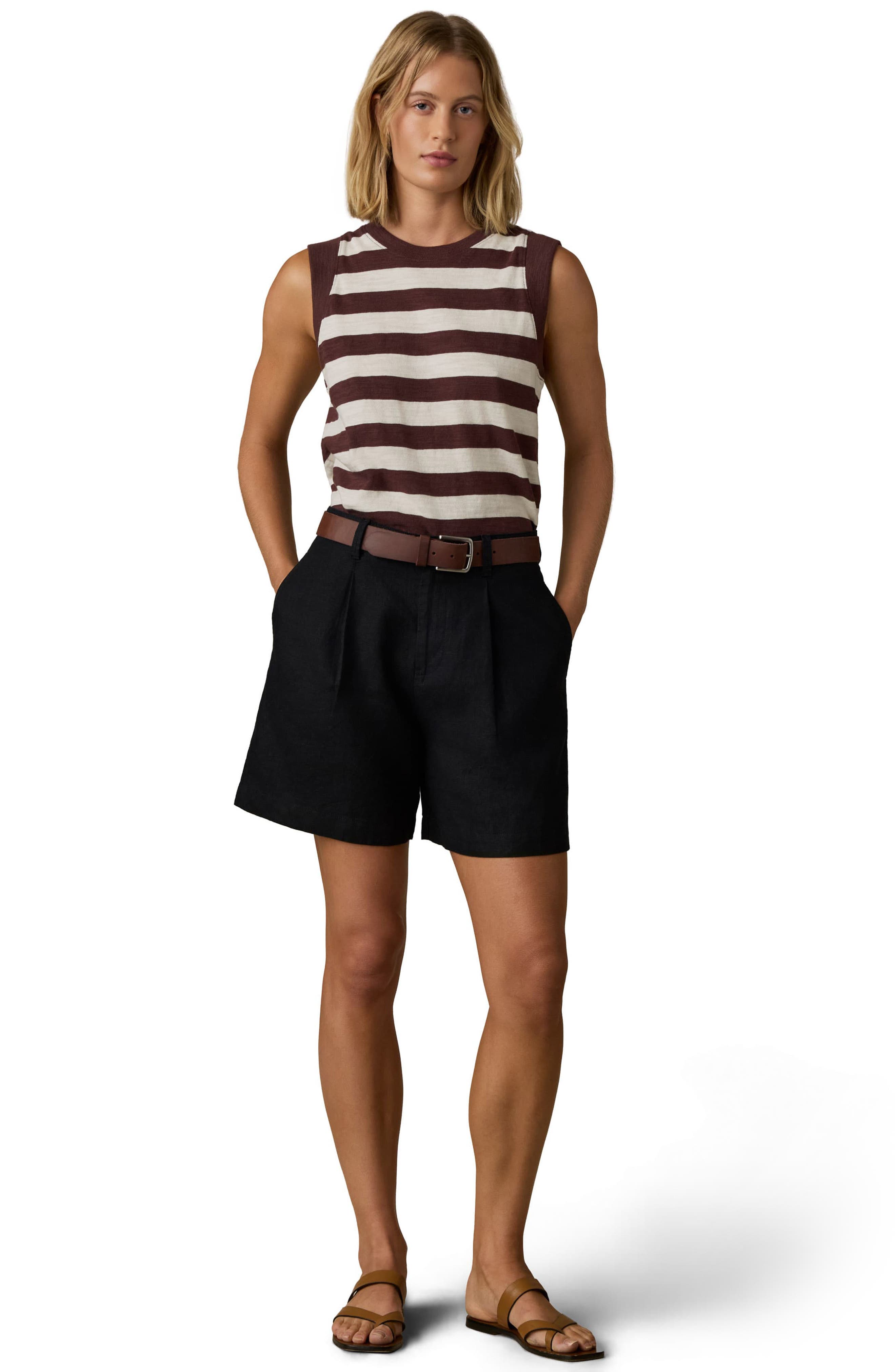 Женские Faherty Sunwashed Slub Muscle Tank — фото 3