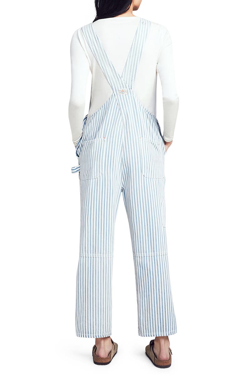 Faherty Topsail Stripe Carpenter's Overalls, Alternate, color,