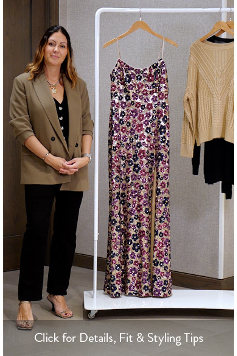 Floral Sequin Gown video