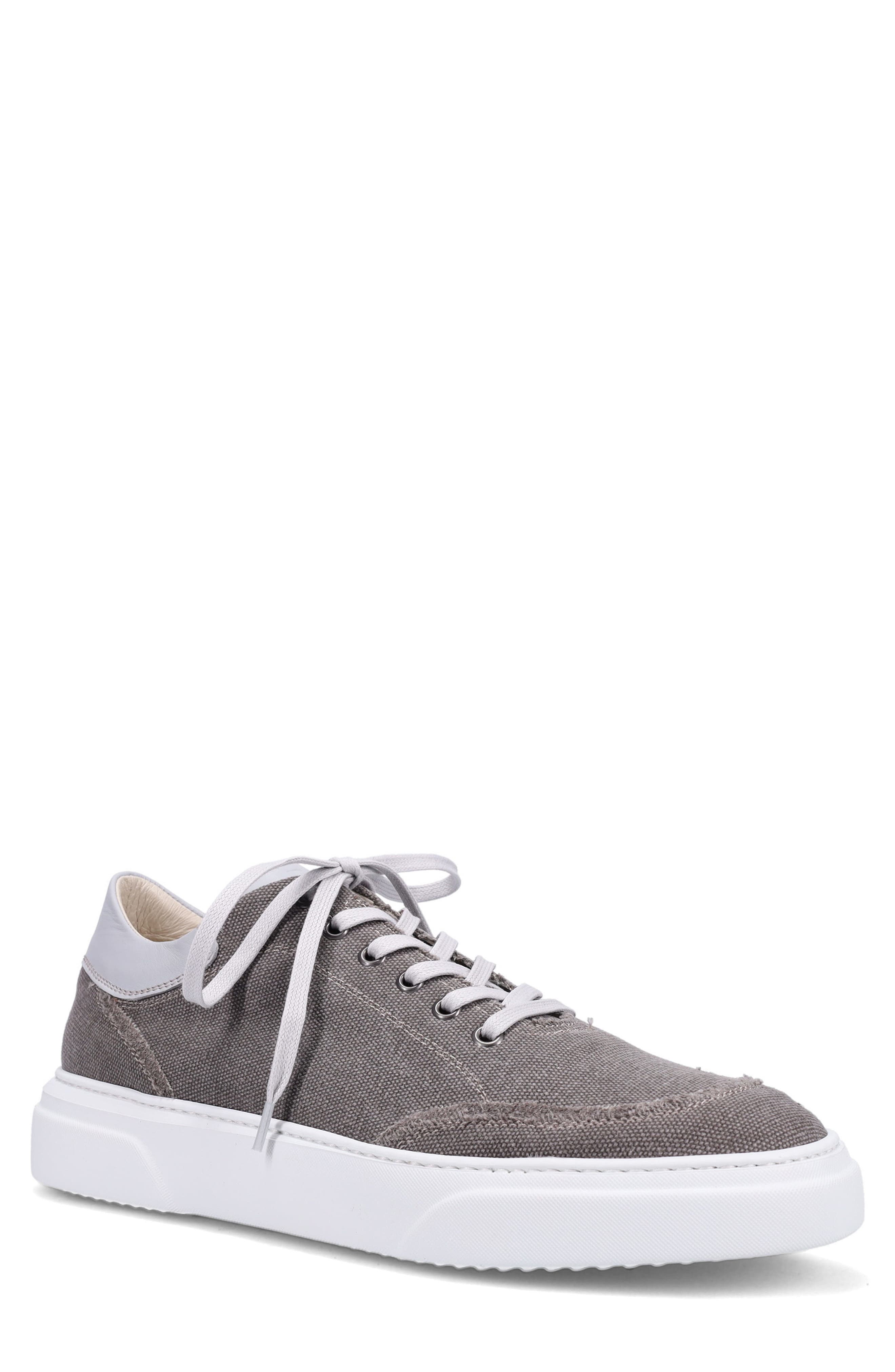Ron White Maverick Low Top Denim Sneaker, Main, color, Taupe