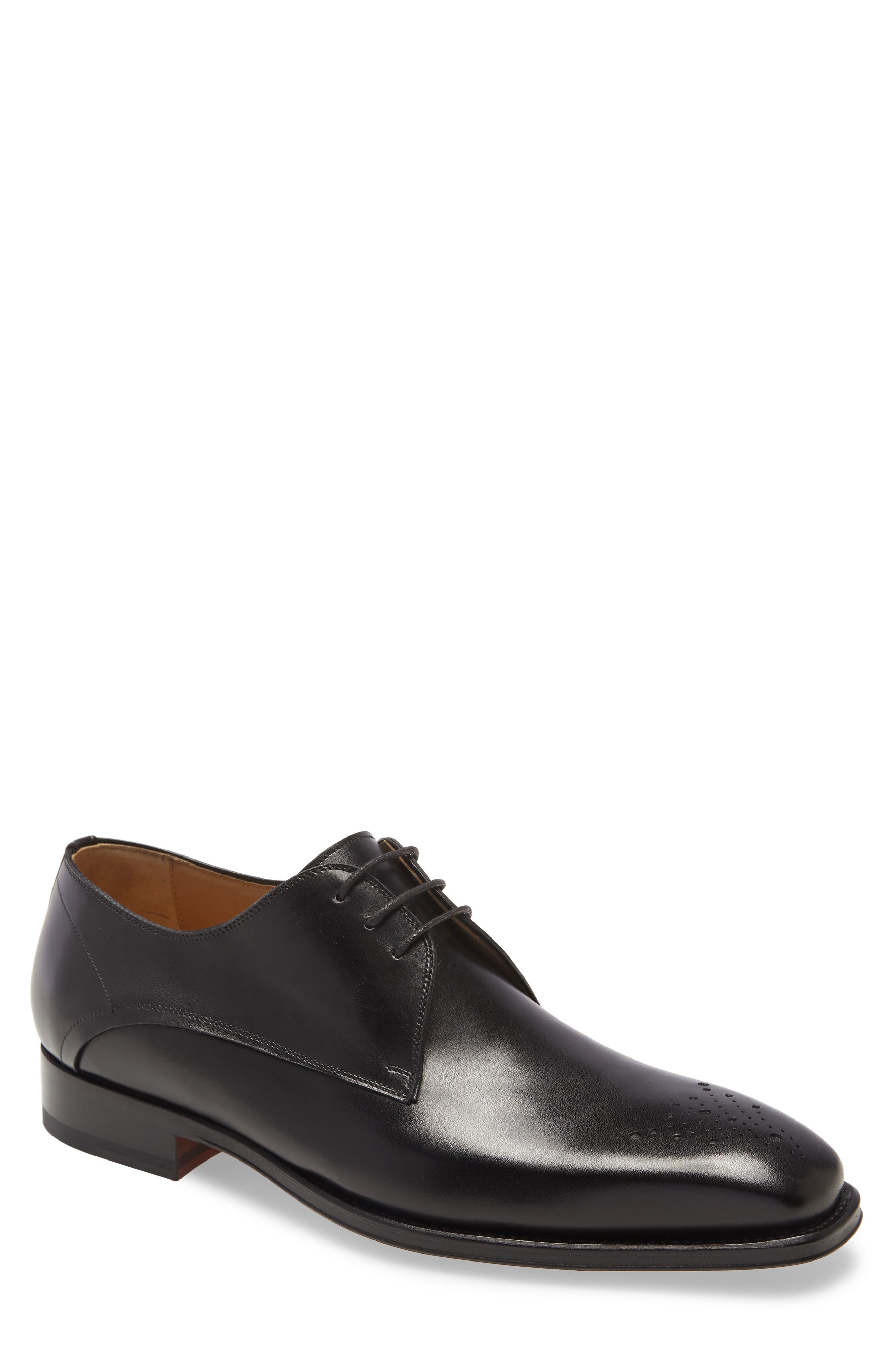 Magnanni Merrion Medallion Toe Derby, Main, color, 