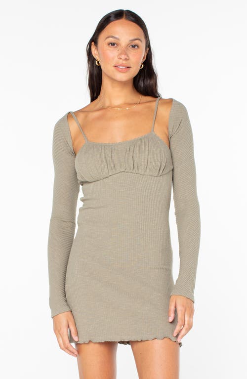 Roxy Twin Flame Minidress & Shrug Set In Black