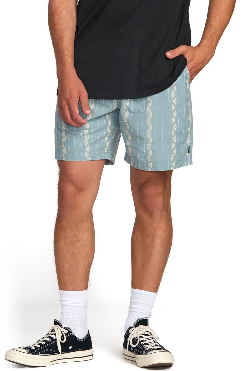 Billabong Mario Cotton Drawstring Shorts, Main, color, Cosmic Blue