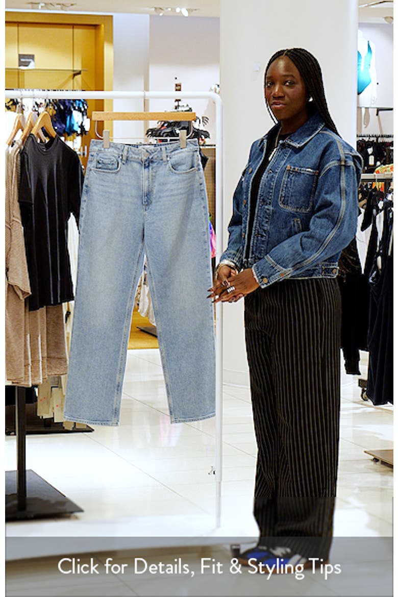 Stevie High Waist Ankle Straight Leg Jeans video