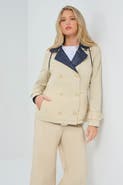 Anatomie Lexie Performance Cotton & Nylon Reversible Trench Jacket