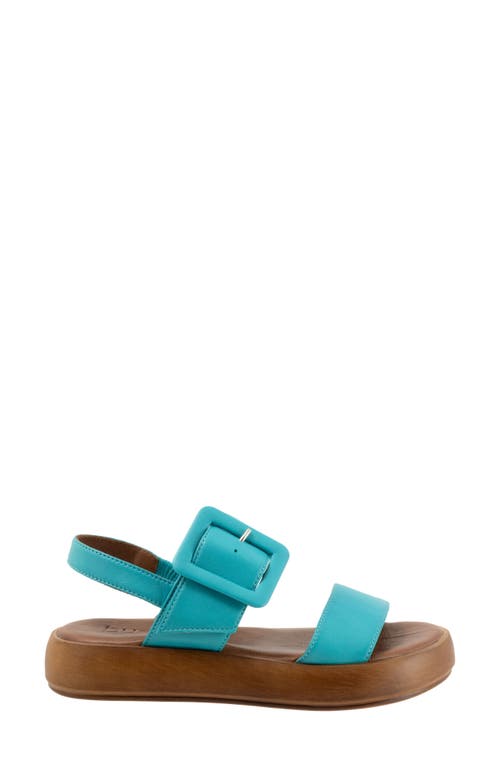 Bueno Julian Two-strap Sandal In Turquoise