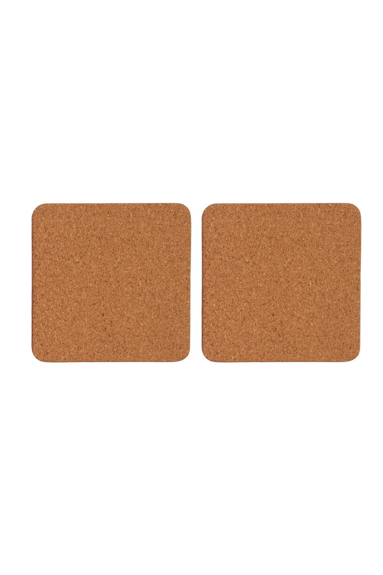 Poinsettia Christmas Coasters, Set of 4, Alternate, color, Red