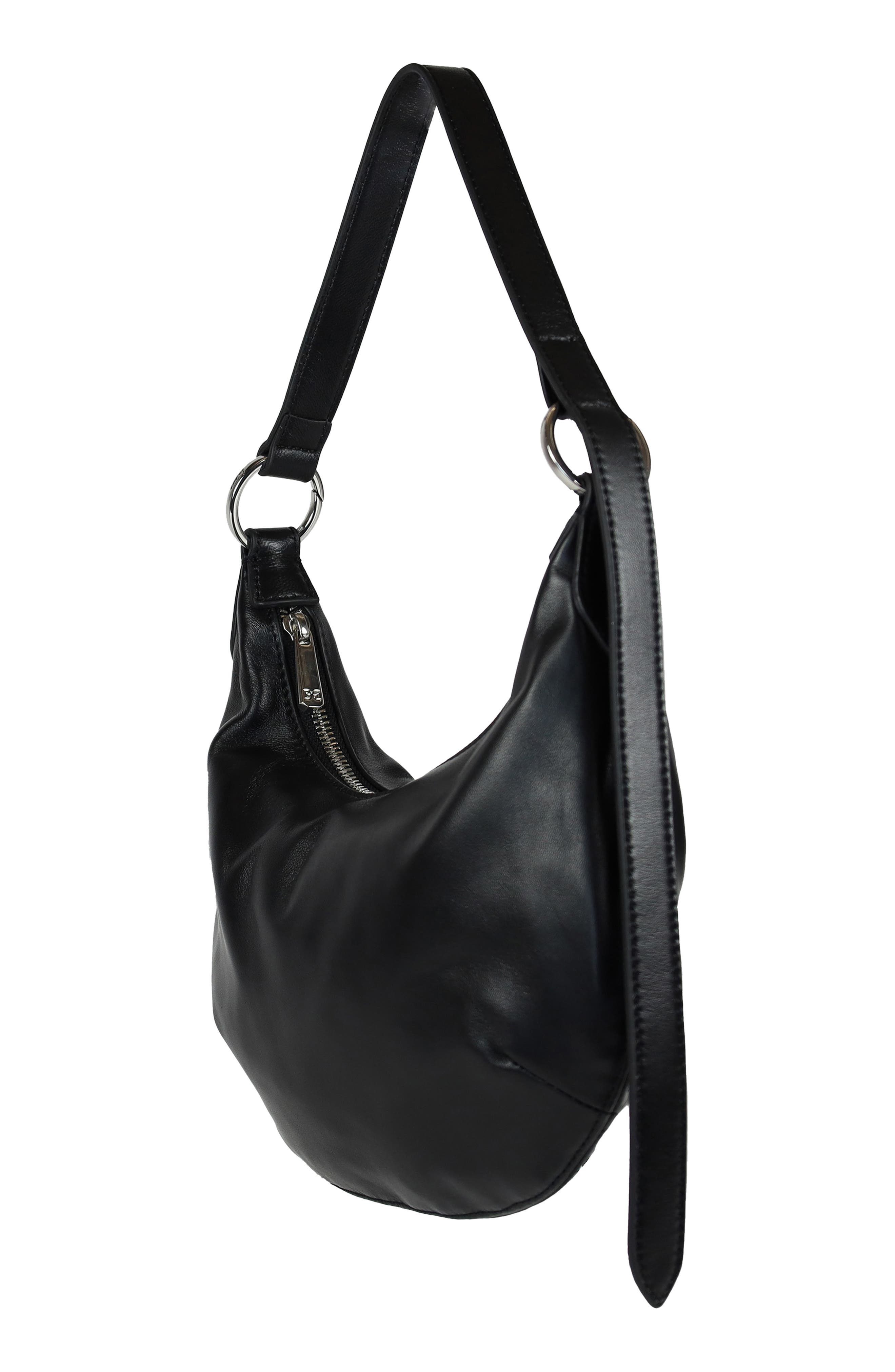 Sam Edelman Paige Convertible Leather Bracelet Bag, Alternate, color, Black