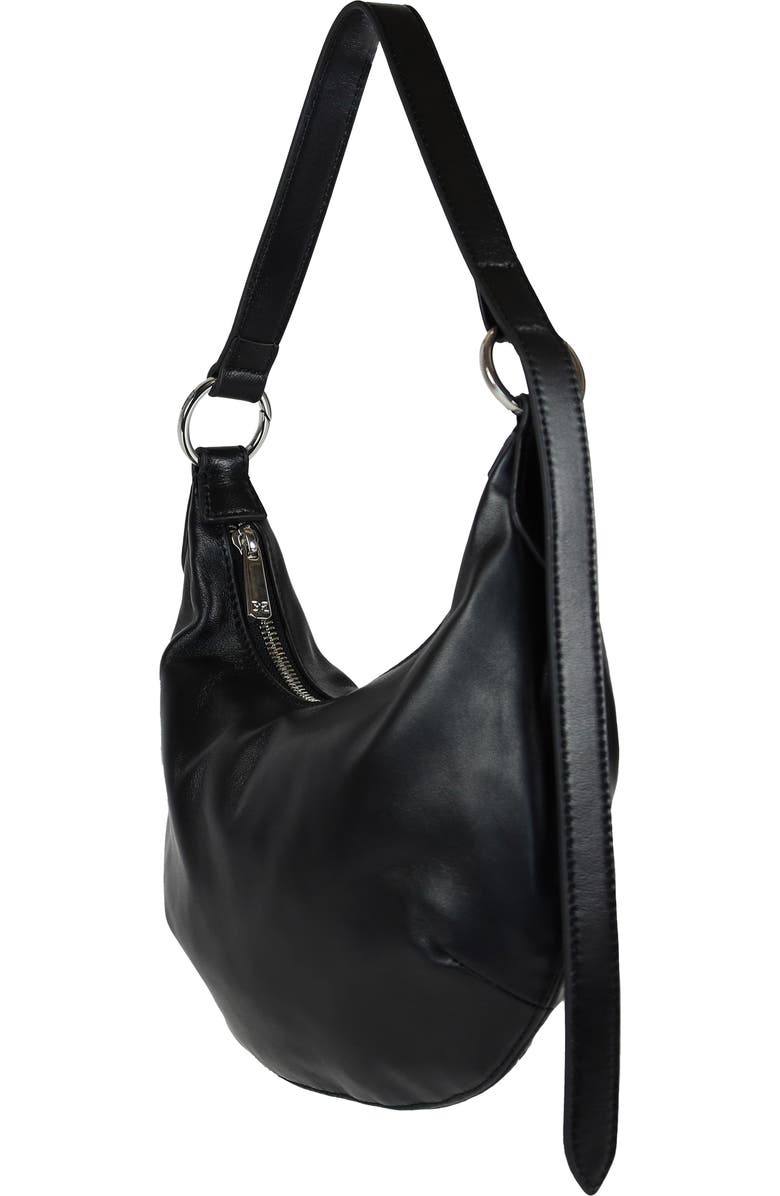 Sam Edelman Paige Convertible Leather Bracelet Bag, Alternate, color, Black