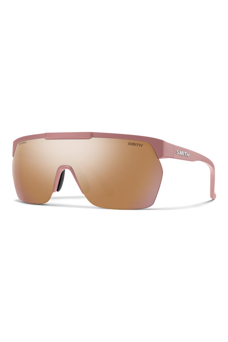 XC 138mm Sunglasses, Alternate, color, CHALK ROSE / ROSE GOLD MIRROR