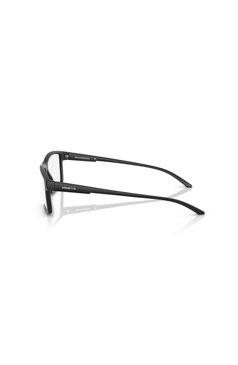 ARNETTE 56mm Rectangle optical glasses, Alternate, color, Black