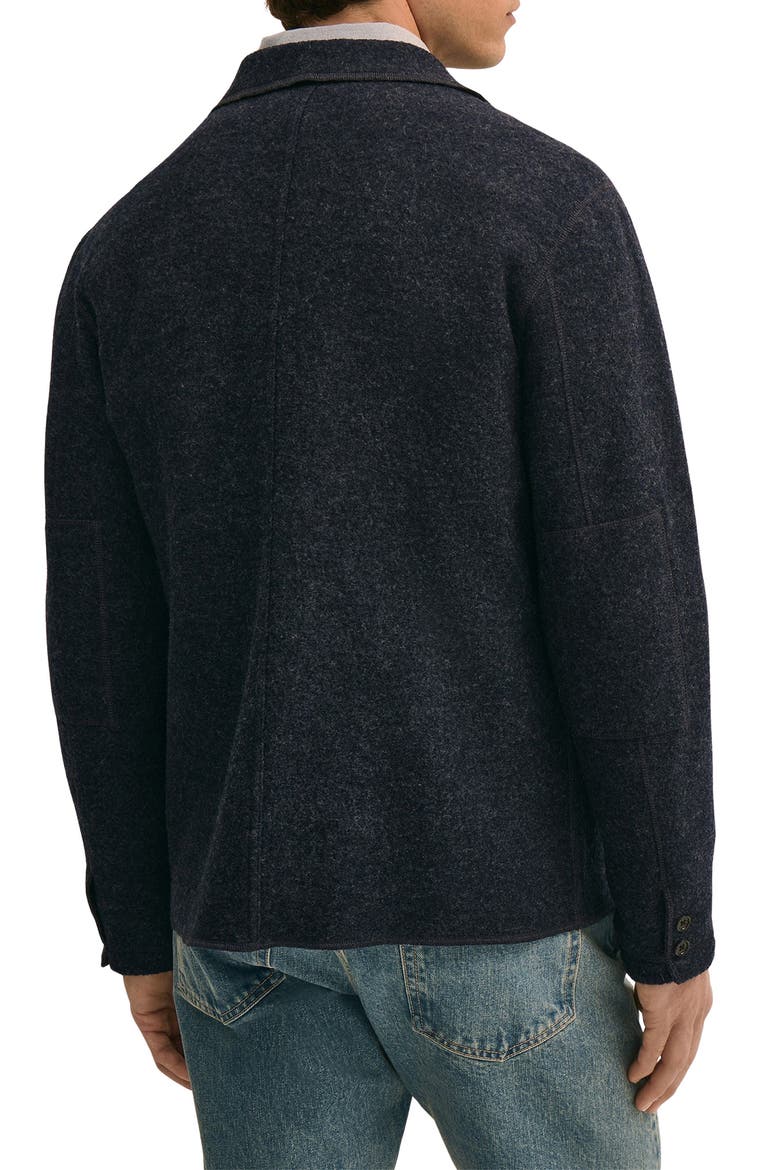 Wool Knit Blazer, Alternate, color, NAVY HEATHER