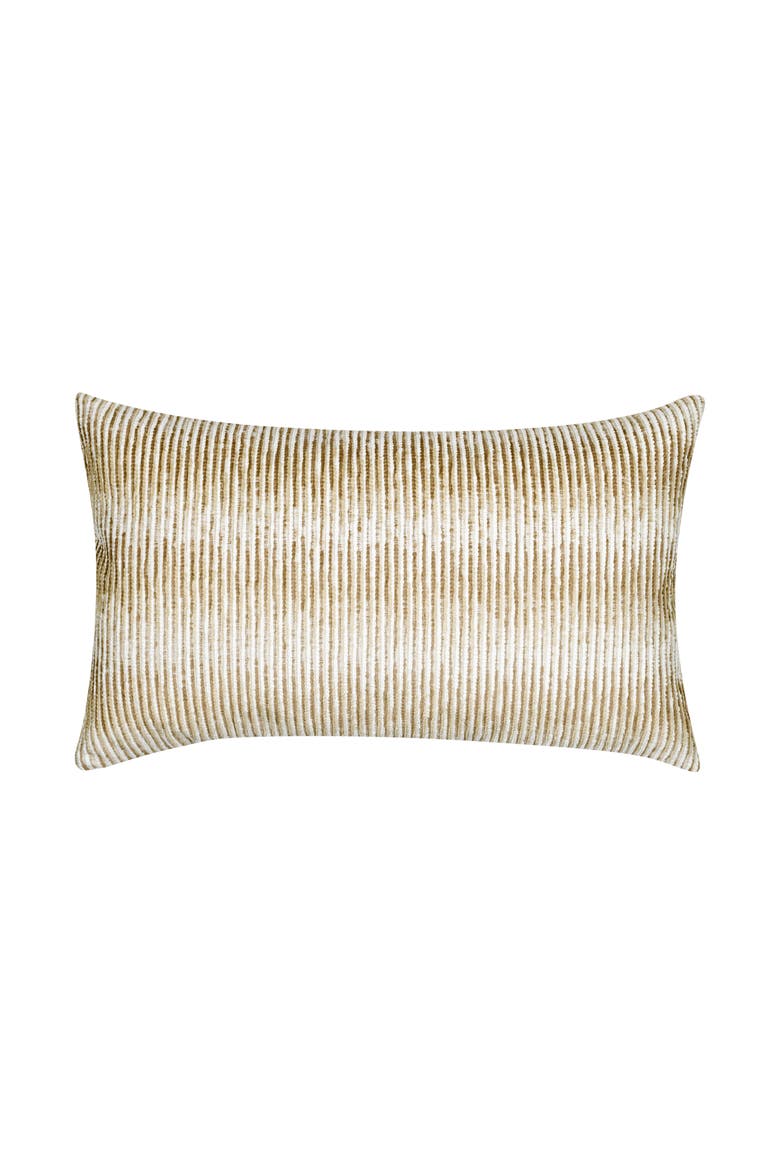Progress Multicolored Chenille Indoor & Outdoor Woven Accent Pillow, Main, color, Honey
