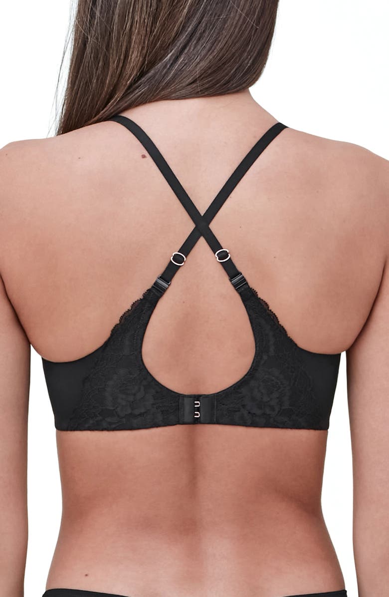 Skarlett Blue Minx Multi Way Underwire T-Shirt Bra, Alternate, color, Black